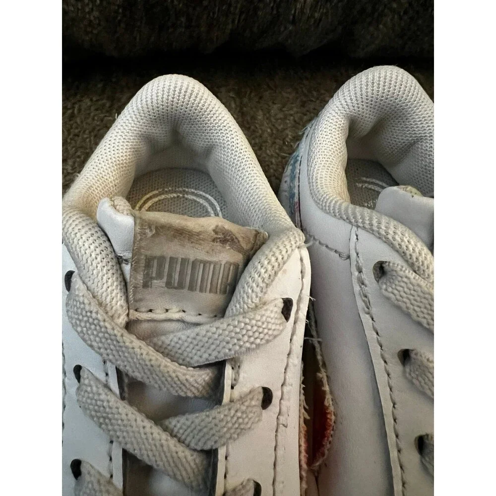 Toddler Shoes Lot Size 5C Converse White Tie Dye Puma Rainbow 3 Pairs GUC